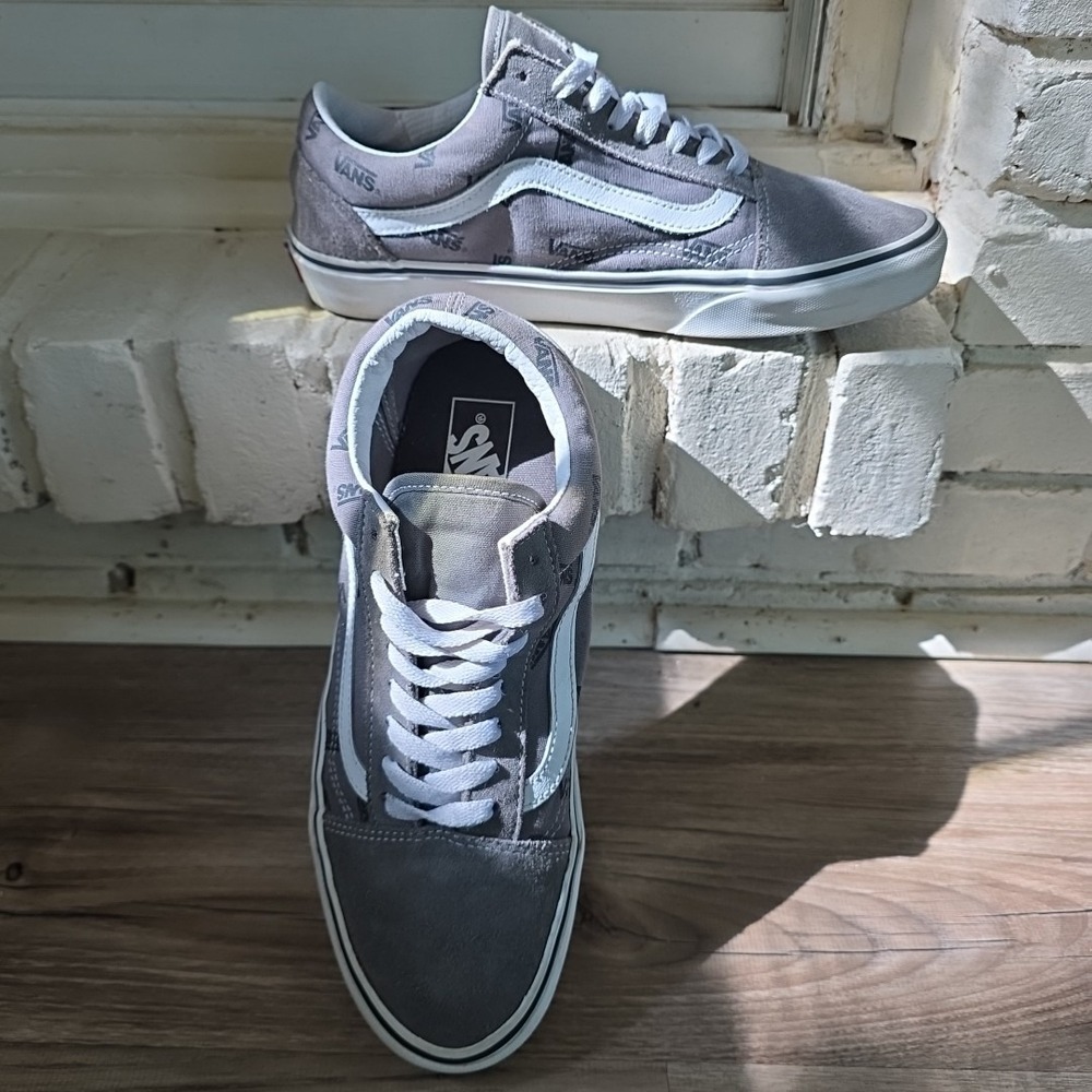 Size 9 - Vans Old Skool Pewter Black Monogram